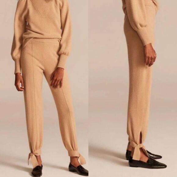 Rebecca Taylor Cashmere Jogger, Camel XS NWT - Picture 1 of 9
